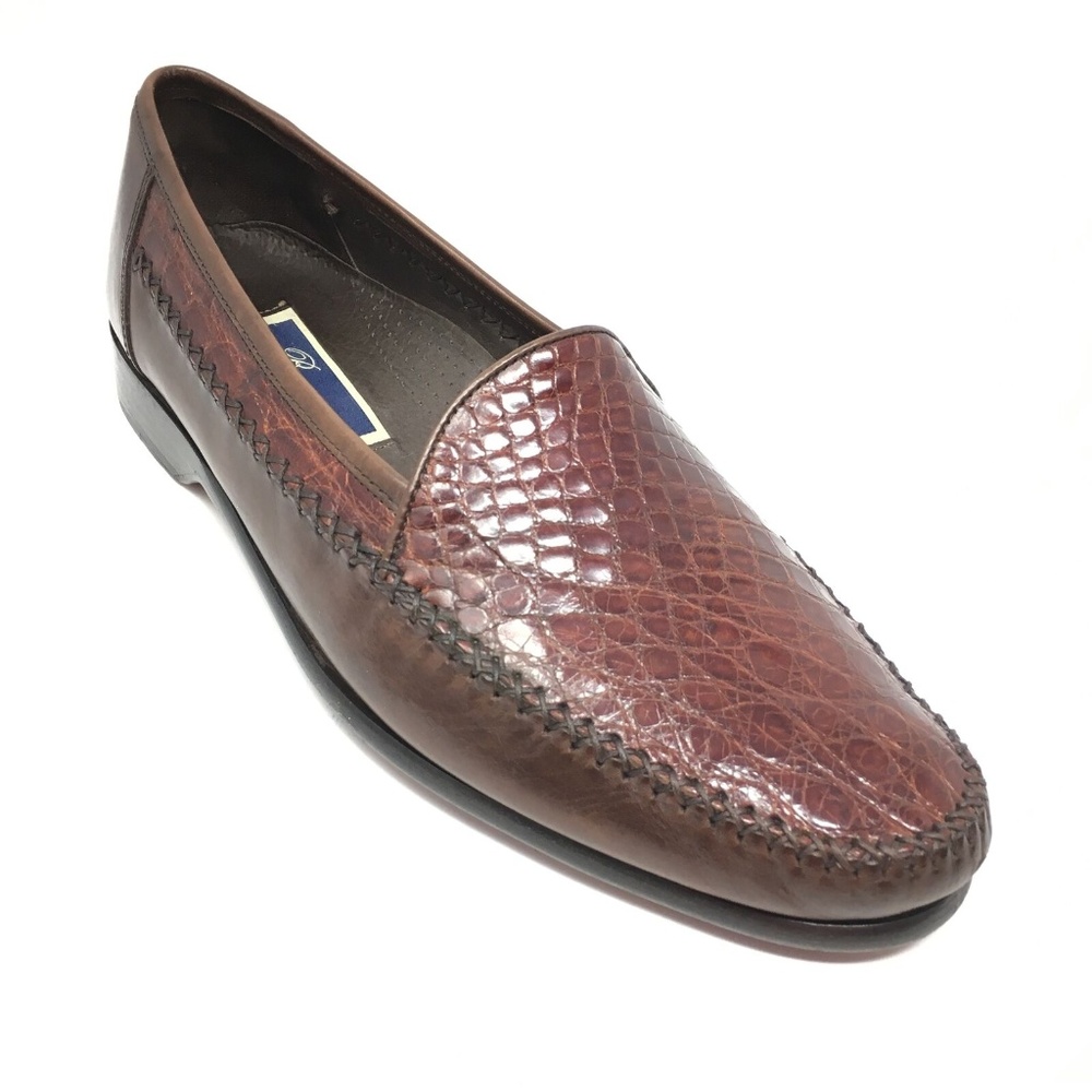 Bragano Cole Haan Loafers Shoes Size 9.5 Crocodile